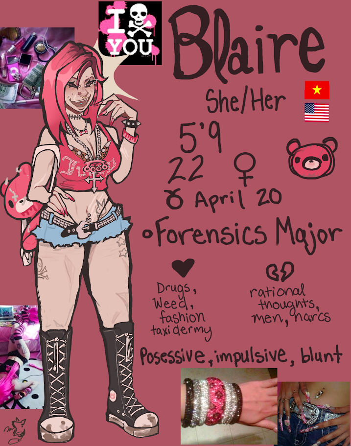 Character Sheet - Blaire